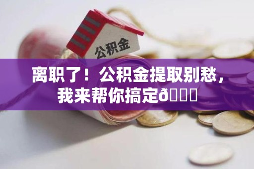 来安离职了！公积金提取别愁，我来帮你搞定😎
